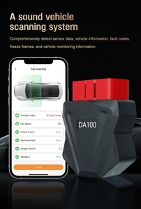 เครื่องอ่านรหัสรถยนต์ OBD2ขนาดเล็ก ELM327 DA100รุ่นใหม่เครื่องมือวินิจฉัยรถยนต์รองรับการวินิจฉัยยานพาหนะไฟฟ้าแบบกำหนดเอง - Product Image 2