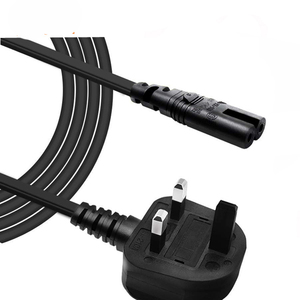 C7 güç kablo kordonu İngiltere 3 prong 3 pin güç kablosu IEC C7 ac 8 şekil ps4 için kullanılan güç kabloları - Product Image 1