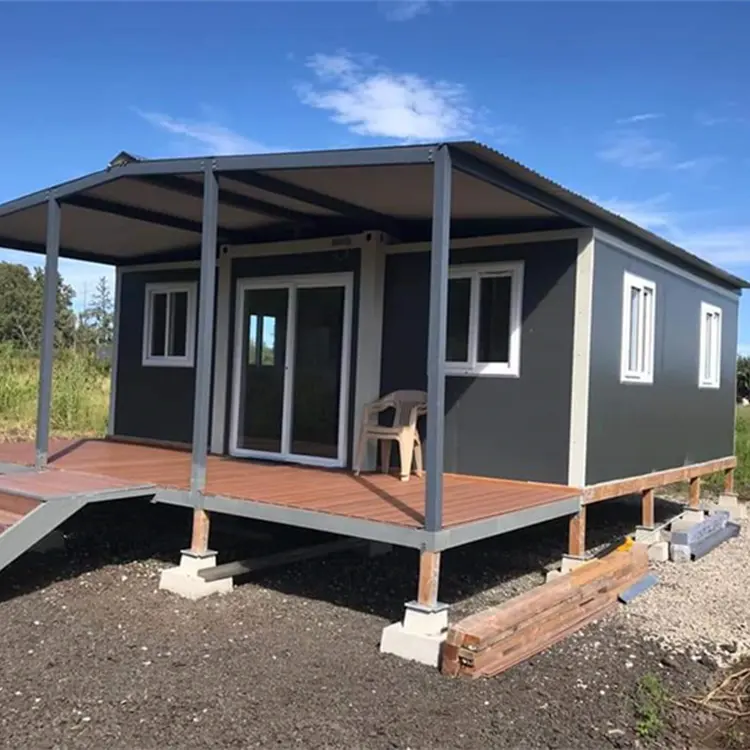 2022 rumah kecil trailer dapat diperluas bangunan mobile Australia 2 Kamar Tidur Mewah dapat diperluas rumah kontainer untuk villa
