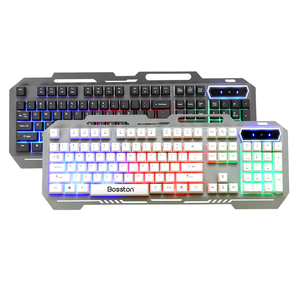 Teclado mecánico para juegos, placa de hierro de Metal, tapa de tecla flotante con cable USB, colorido, luminoso, para PC y jugadores - Product Image 2
