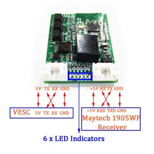 В наличии модуль Bluetooth V5 может автоматически переключать связь VESC с приемником или модулем Bluetooth