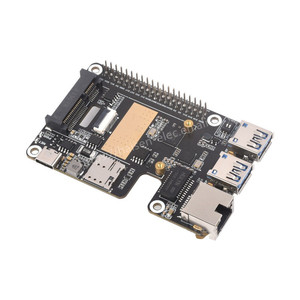 Cappello da PCIe a MiniPCIe/Gigabit Ethernet/USB 3.2 Gen1 per Raspberry Pi 5, supporto interfaccia MiniPCIe modulo 4G ad alta velocità, rete - Product Image 2