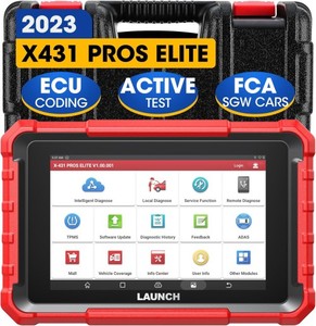 2025 X-431 di lancio professionale Elite 8 pollici strumento di scansione bidirezionale con sistema completo di codifica ECU 32 + funzione speciale guida VAG