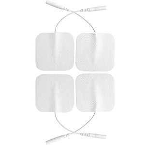 TENS unit mesin EMS untuk bantalan elektroda perekat pereda sakit pad persegi kompatibel elektroda hidrogel chiropraktik portabel - Product Image 6
