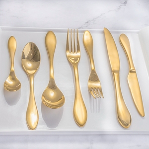 Tùy Chỉnh Thực Hiện Vàng Của Trung Quốc Bộ Đồ Ăn, Pháp Phong Cách Bộ Đồ Ăn Set, Thép Không Gỉ Bộ Đồ Ăn - Product Image 3