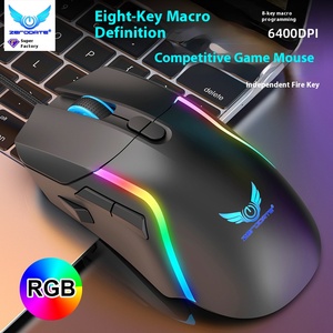 G28 RGB Game Mouse Wettbewerbs fähige Mini-Maus Chicken Macro Programming Factory Direct Buntes RGB für Computer Right Plastic