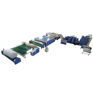 Rotolo di ovatta senza colla in poliestere senza graffetta macchina per fare la biancheria da letto macchina imbottitura automatica rotoli linea di produzione - Product Image 4