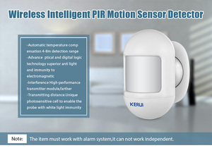 Kerui Venta caliente Mini PIR Sensor de movimiento Alarma 433Mhz Detector de movimiento inalámbrico para una fácil instalación - Product Image 6
