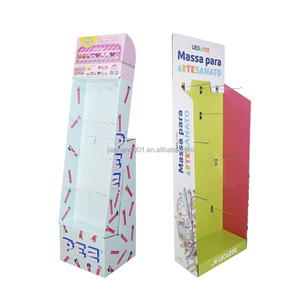 Eco-Friendly Corrugated Cardboard <strong>Display</strong> Rack <strong>with</strong> <strong>Hooks</strong> <strong>Paper</strong> <strong>Counter</strong> Carton Table Floor Rack for Effective Product for Showca - Product Image 4