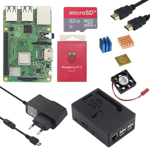 Original Raspberry Pi 3 Modelo B Plus 1G RAM 1,4 GHz Quad-core 64 bit CPU construir en WiFi y diente azul Raspberry Pi 3B + kit