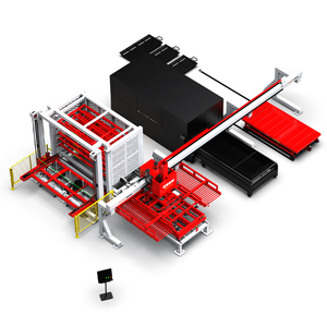 Laden und Entladen der Laser automatisierung lösung in Kombination mit einer Hochleistungs-Hoch leistungs regale der Lagerturm-Produktions linie - Product Image 6