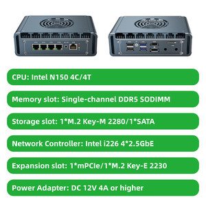 Aparato de red con ventilador de control de temperatura N150 CPU 4x2,5G Ethernet para enrutador de firewall Servidor de máquina virtual - Product Image 2