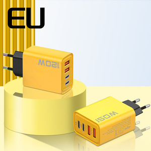 X1108-1 sarı şarj 120w usb-c 4 Port hızlı Usb duvar şarj tipi c taşınabilir modülü Pd hızlı Usb C Gan şarj - Product Image 6