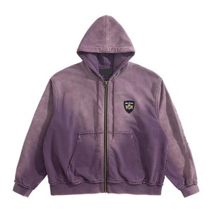 Áo hoodie có khóa kéo, chất liệu cotton Pháp 100%, dày 450-500 gsm, kiểu dáng streetwear, may xước, thiết kế riêng của <span class=keywords><strong>Finch</strong></span> Garment Manufacturers. - Product Image 2