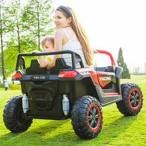 Çocuklar için ekstra büyük şarj edilebilir elektrikli araba çift kişilik dört tekerlekten çekiş Off-Road uzaktan kumanda oyuncak araba pil için - Product Image 2