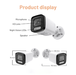Sistema DE SEGURIDAD HD Poe para exteriores, CCTV, audio IP67, detección de movimiento, Audio bidireccional, gran angular para uso en interiores y exteriores, compatible con 4G - Product Image 4