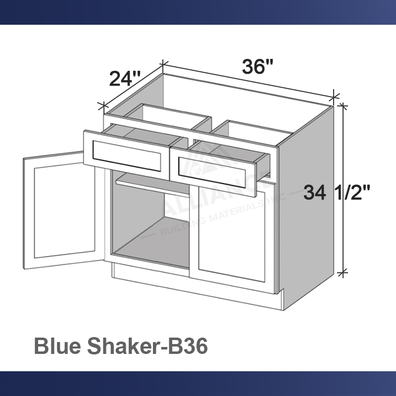 H Bleu Shaker-B36