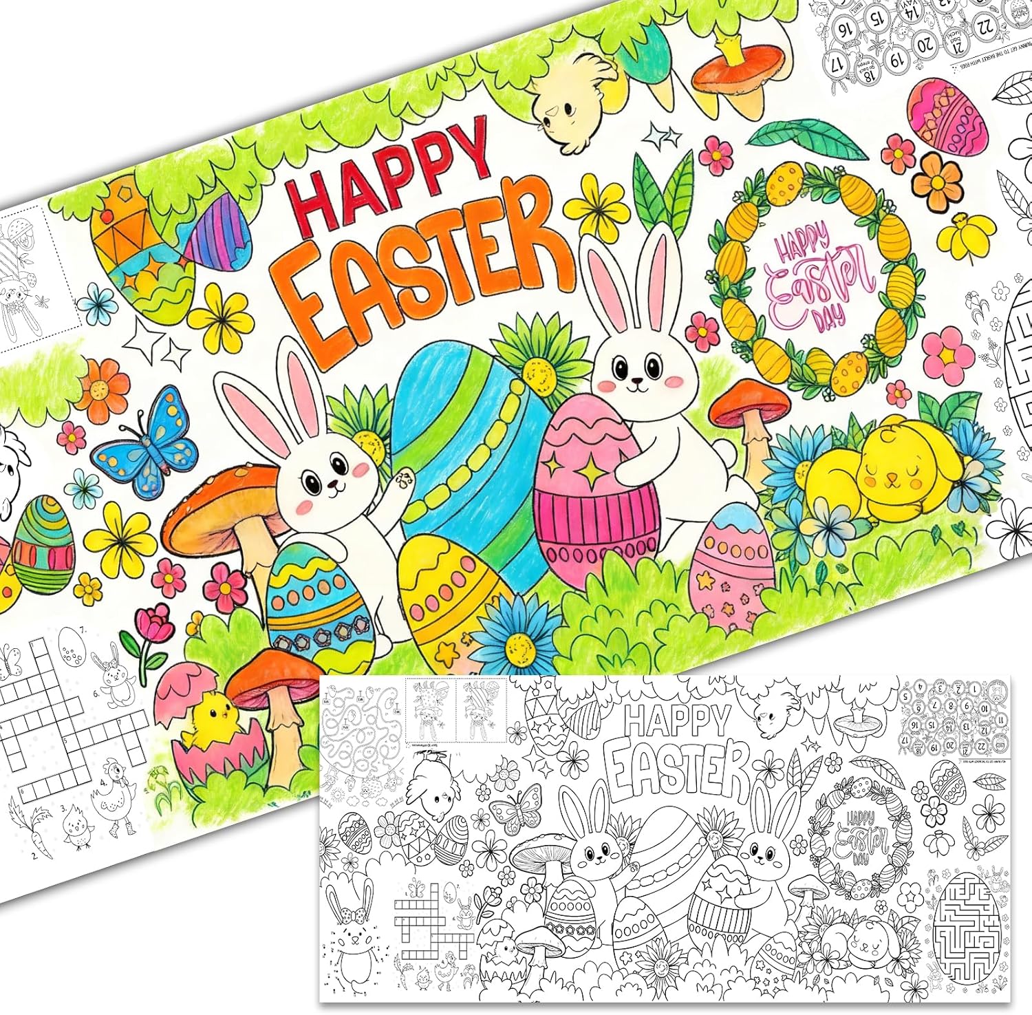 Easter Giant Coloring Tablecloth