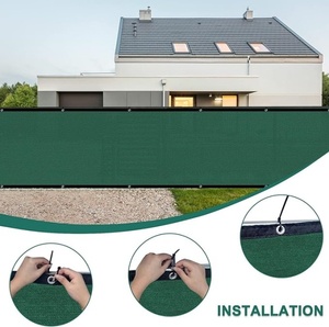 HDPE PVC çit ekran ağları netleştirme açık bahçe Yard balkon gizlilik koruma yeşil inşaat güvenlik ağı - Product Image 3