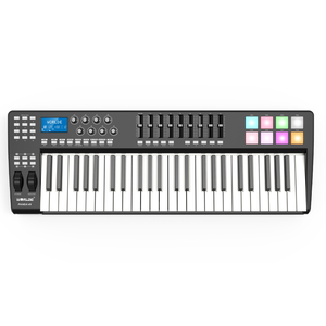 WORLDE PANDA49便携式49键USB MIDI键盘控制器8 RGB彩色背光垫 - Product Image 1