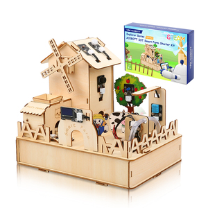 スマートファーム教育ビルディングキットSTEM学習用木製モデル農業センサーシミュレーションArduino用DIYコーディングプロジェクト - Product Image 1