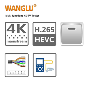 WANGLU IPC-5100C 8MP TVI CVI AHD IP PoE analogico con ingresso 4K 30FPS HDMI/ingresso VGA e tracciante del cavo digitale All in One CCTVtester
