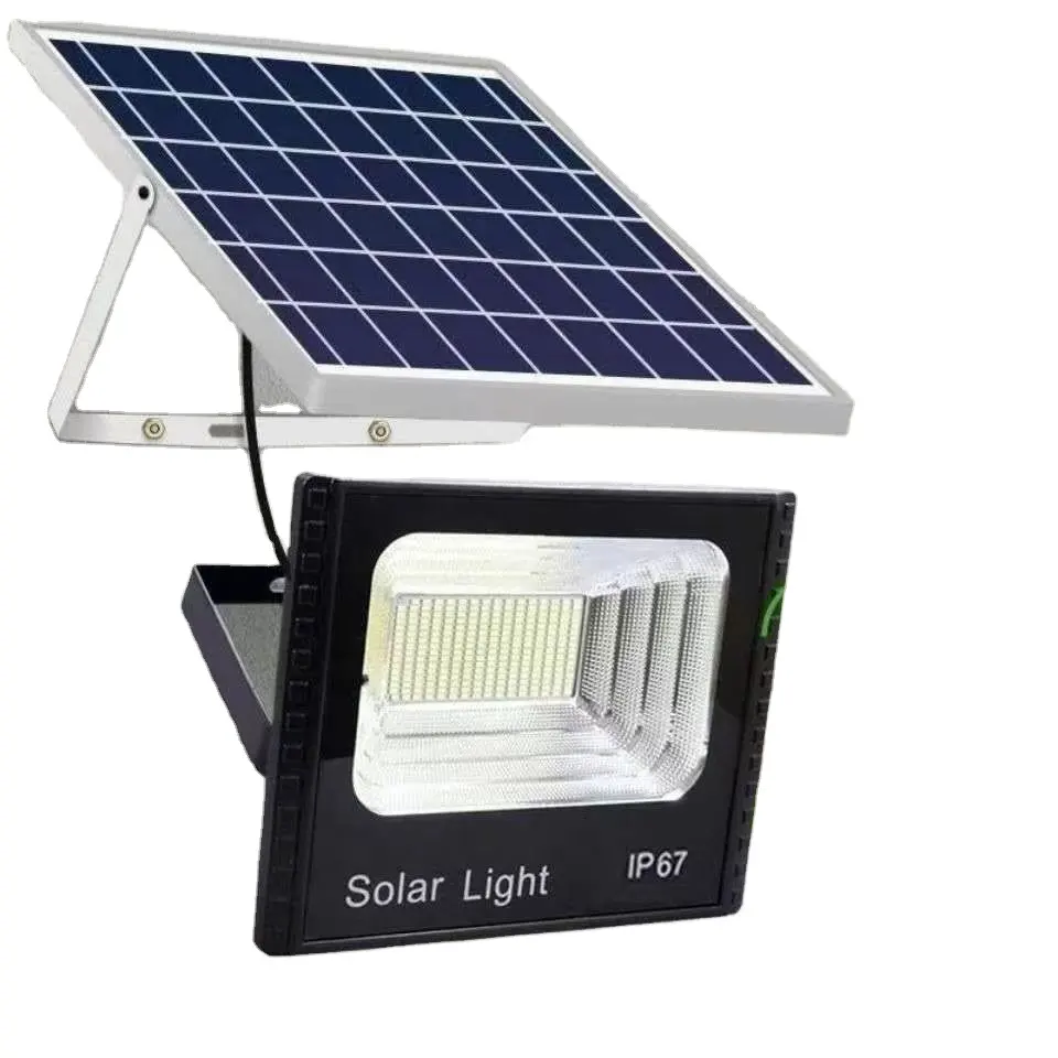 100W 200W 300W açık yüksek parlaklık su geçirmez güneş avlu akıllı indüksiyon ışık LED güneş bahçe projeksiyon ışığı