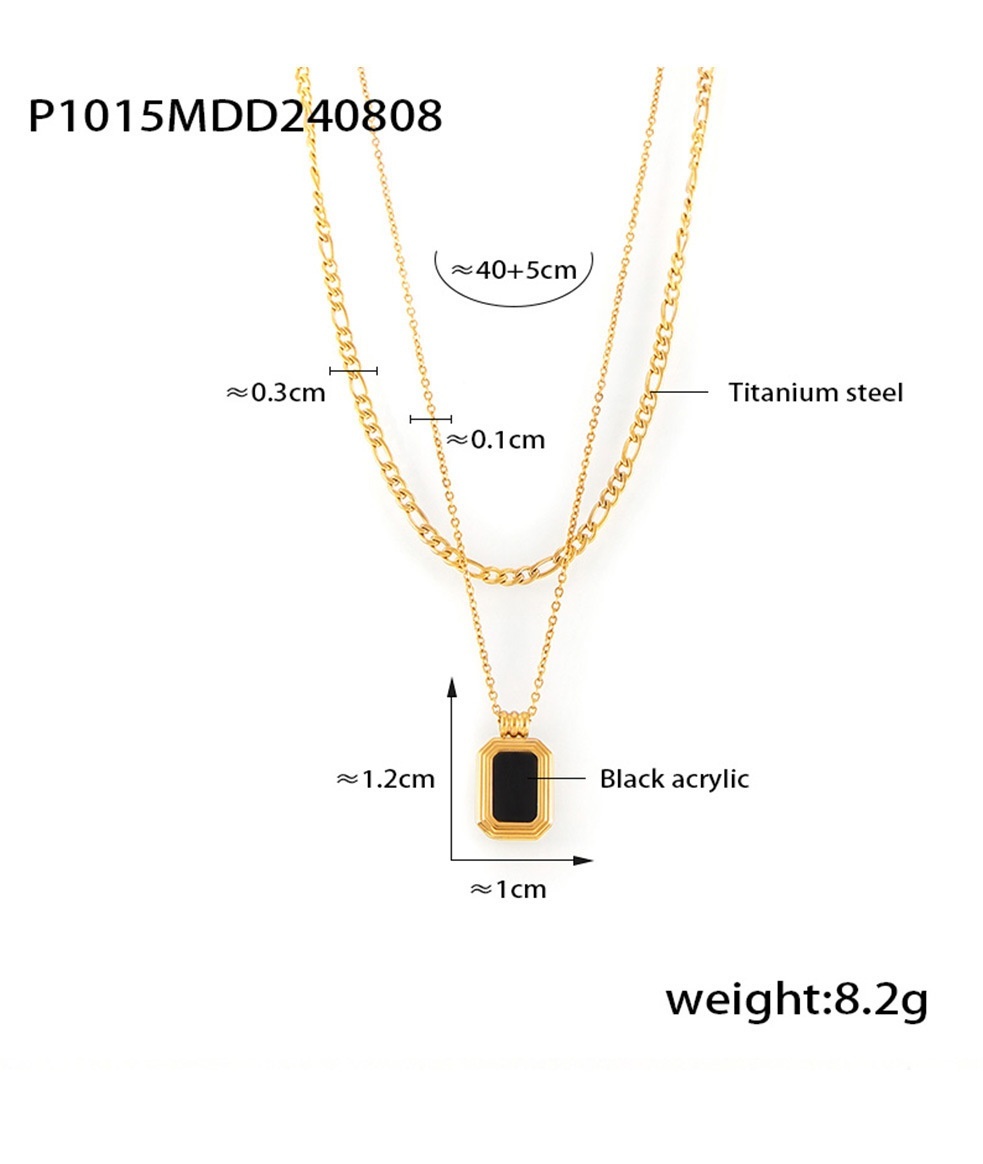 P1015-gold double layer large style