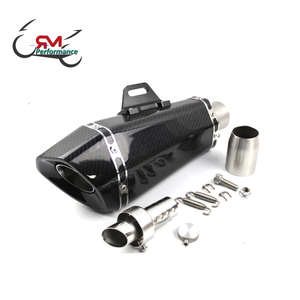 MT-09 MT-07 <span class=keywords><strong>CBR</strong></span> 650RZ900レーシングエキゾーストパイプ用フルカーボンファイバー排気オートバイマフラー