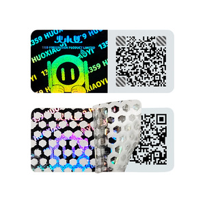 Serialized Design Customizable Holographic Seals Product <strong>Verification</strong> QR <strong>Code</strong> Hologram Sticker High Security Labels - Product Image 1