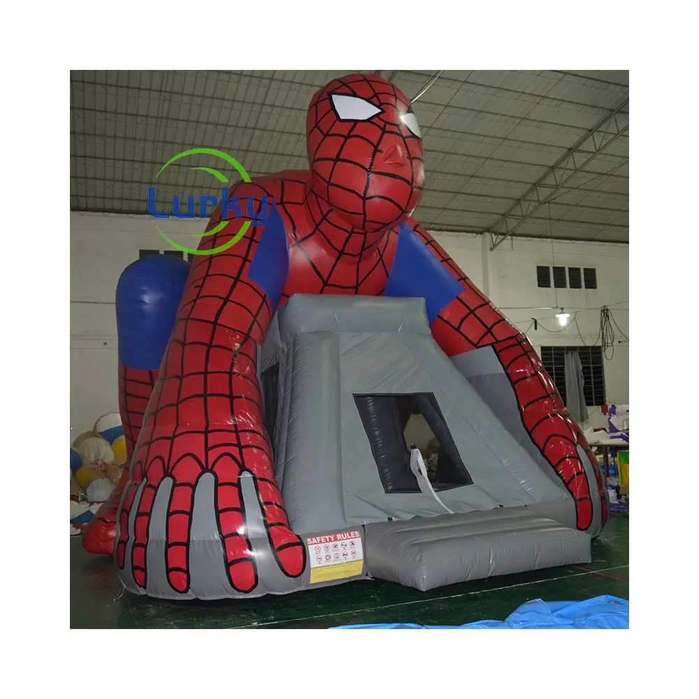 Bounce House With Slides Spiderman Jumping Castle Spider Man Bounce House Inflatable Bouncer Bouncy Jumping Castle