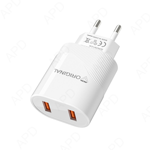 Dual <strong>USB</strong> <strong>Adapter</strong> QC3.0 Fast Charging 10W Smart <strong>Power</strong> Supply 5V/2.4A 2A <strong>Output</strong> Current for EU/US/UK for Laptop Mobile for Camera - Product Image 1