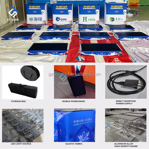 定制便携式和可折叠贸易展览广告摊位柜台，用于贸易展览和展览中的活动促销台 - Product Image 3
