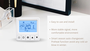 Comfurter 24 В 0-10 В EC вентилятор отеля hvac fcu RS485 modbus умный дом цифровой термостат с подогревом контроллер температуры программируемый - Product Image 5
