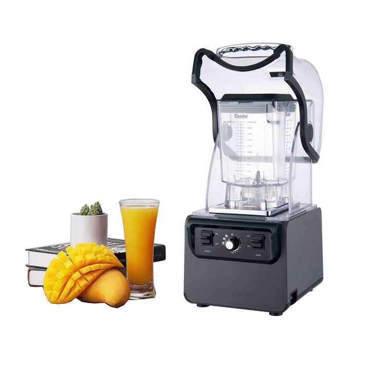 Mélangeur à glace professionnel à faible bruit avec capot de silencieux 1800 Watts Restaurant Strong Ice Smoothie Mixer