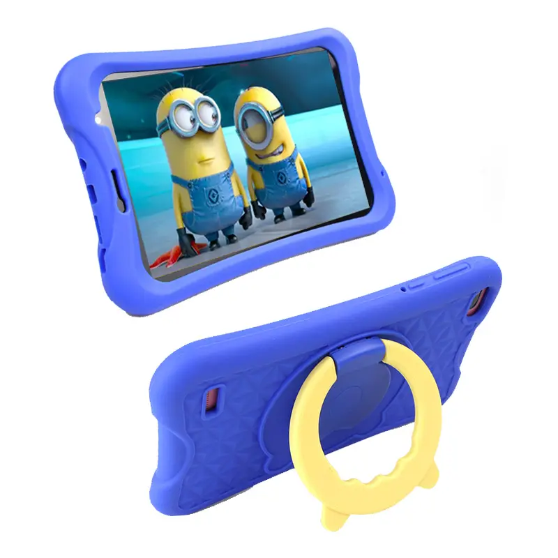 Tablette Android pour enfants 7 pouces 8 pouces 32GB WiFi double caméra Contenu pour enfants Tablette de contrôle parental Pc avec étui à l'épreuve des enfants