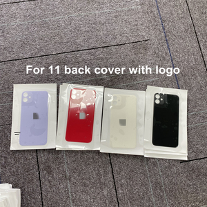 Büyük delik arka cam iPhone X 12 13mini 14 artı 16 Pro Xr Xs Max 15 Pro Max arka kapak cam Sticker pil kapı ile - Product Image 4