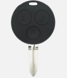 Astuta Fortwo chiavi del veicolo di ricambio a 3 pulsanti a chiave dritta per telecomando chiave auto custodia di ricambio - Product Image 1