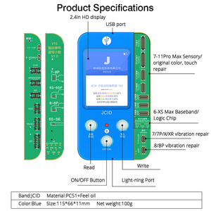 JCID V1S <strong>Programmer</strong> Photosentive/Touch/Original Color Logic Chip /Vibration Repair Tool for Phone 6G X Xs Max 11 12Pro Max 14 - Product Image 4