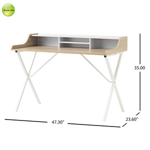 50% semplice scrivania da ufficio in legno semplice Computer tavolo da studio con libreria Workstation scrivania da ufficio per la casa - Product Image 4