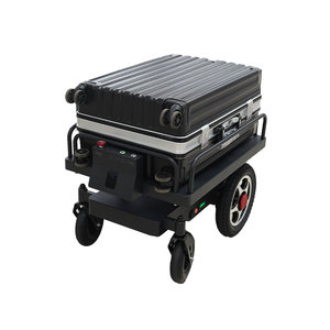 Carro de transporte eléctrico de carga útil de 100kg, robot de entrega de transferencia móvil de vehículo guiado automatizado para almacén de fábrica - Product Image 2