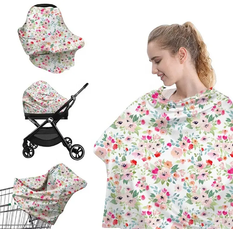 Verschillende Stijlen Zachte Verpleging Cover Baby-autozitje Cover Canopy Verpleging Borstvoeding