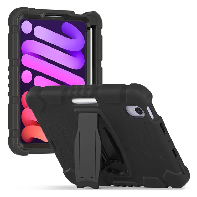 3 camada perfeita protetora shockproof tablet caso capa para iPad mini 6 caso com porta-lápis