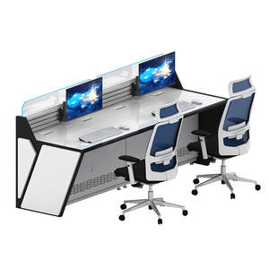 Mingji Móveis Estilo Industrial Smart Security Command Center Desk para Comando Escolar e Despacho Console