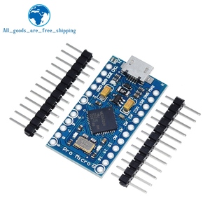 TZT Pro Micro ATmega32U4 5V 16MHz Ersetzen Sie ATmega328 für Arduino Pro Mini durch 2-reihigen Pin-Header für Leonardo Mini-USB-Schnitts telle - Product Image 5