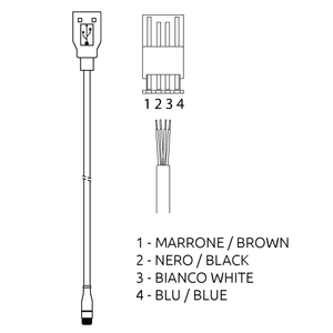 MOSAIC CSU-F kon figur ierbare Sicherheits steuerungen der Marke REER MOSAIC/MZERO Master-Programmier kabel USB-A 1.0 M mit Ferrit perlen - Product Image 1