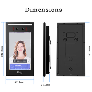 Sistema di controllo degli accessi di riconoscimento facciale e sistema di presenza temporale tutto in uno soluzione di sicurezza del sistema di presenza biometrica - Product Image 6