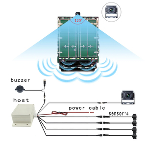 Vehicle <strong>Reverse</strong> Aid Auto Beeper-intelligent 7 Inch AHD Monitor <strong>Reverse</strong> Camera Wired Ultrasonic Parking <strong>Sensors</strong> System for Truck - Product Image 6