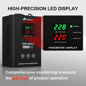 Modern 1000VA Automatic <strong>Voltage</strong> Stabilizer with LCD Display Single Phase 100V-260V AC Input 220V Relay Type Regulator SVC Use - Product Image 4