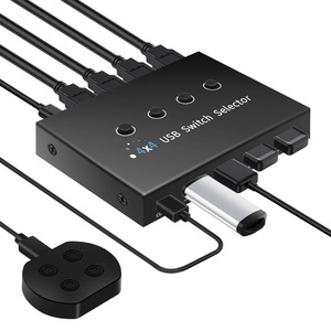<strong>4</strong> Port PCs Sharing <strong>4</strong> Devices <strong>4</strong> in <strong>4</strong> Out USB 3.0 <strong>KVM</strong> <strong>Switch</strong> Selector